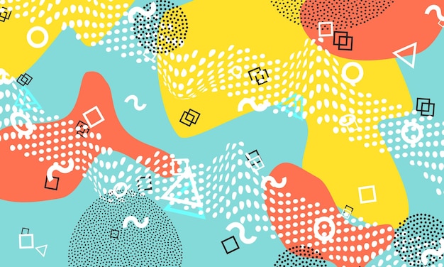 abstract fun background colour shapes pattern