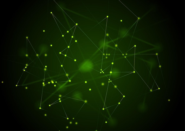 Abstract futuristic communication low poly neon background