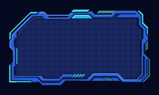 Abstract futuristic interface hud technology frame
