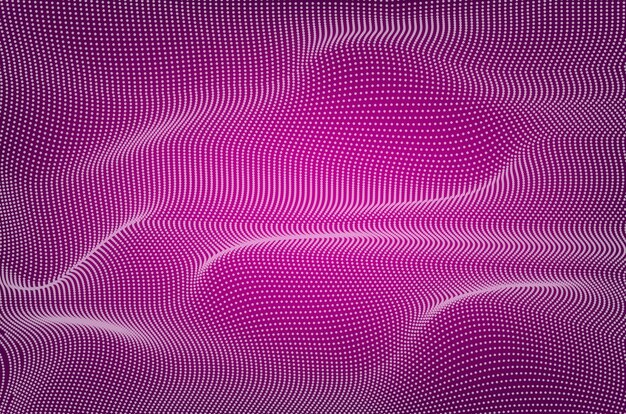 Abstract Futuristic Purple Wave Surface
