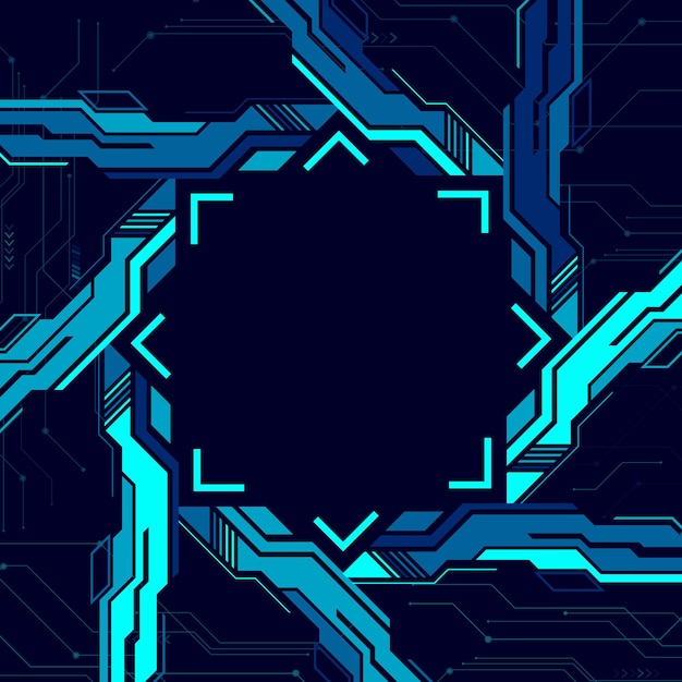 Abstract futuristic technology concept square background