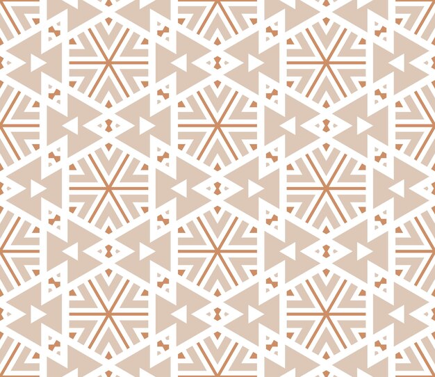 Abstract geo seamless pattern. Striped ornamental geometric background with hexagon. Wrapping paper.