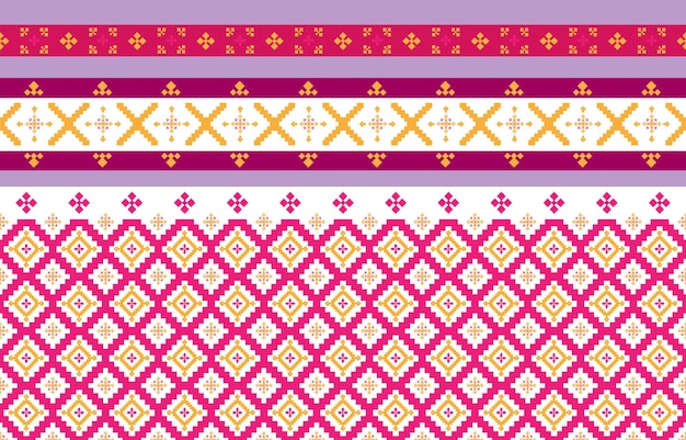 Abstract geometric and tribal patterns Used in cloth or printing industry geometric Vector