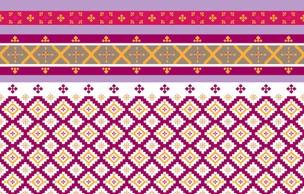 Abstract geometric and tribal patterns Used in cloth or printing industry geometric Vector