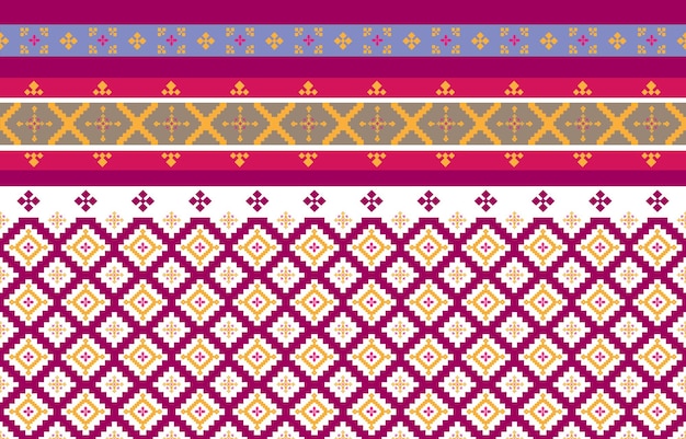 Abstract geometric and tribal patterns Used in cloth or printing industry geometric Vector