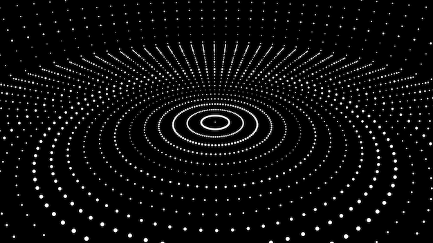 Abstract geometric background Big data visualization Abstract background with connecting dots and lines 3d rendering