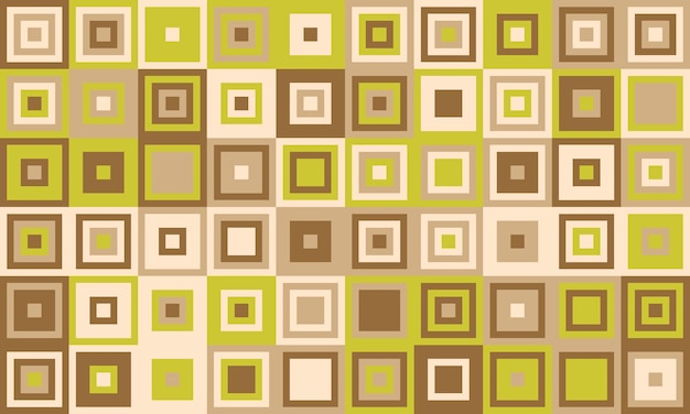 Abstract geometric background featuring a grid of nested squares in earthy tones Perfect for website banners packaging design or textile prints