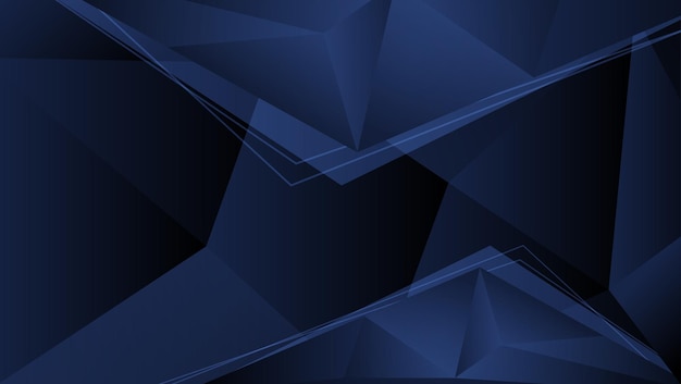 Abstract geometric background in dark blue