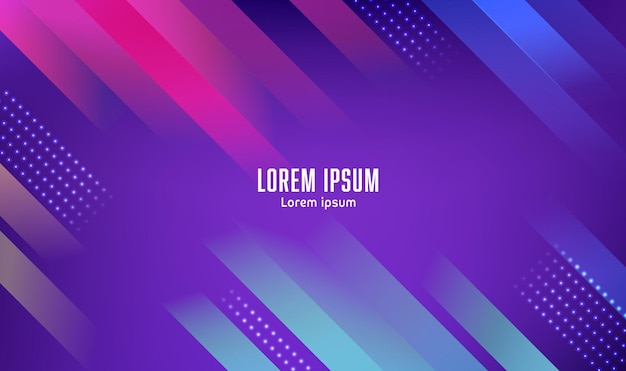 Abstract geometric background modern color background gradation for design Premium Vector