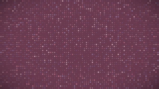 Abstract geometric background of squares. Purple pixel background with empty space. Vector illustration.