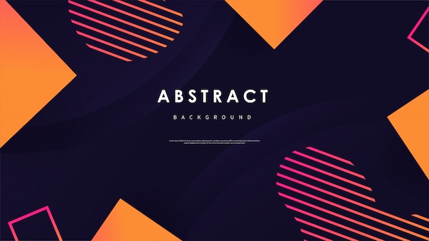 abstract geometric background with colorful shapes vector