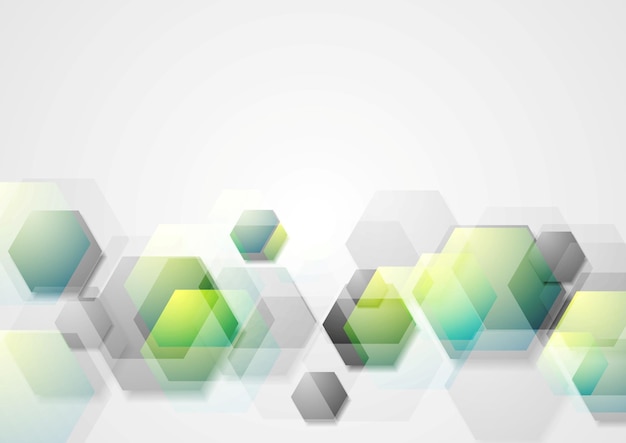 Abstract geometric background with hexagons