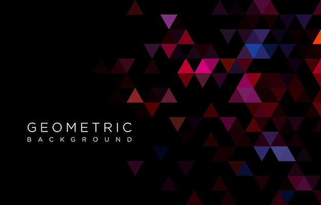 Abstract geometric background with magenta triangle shapes