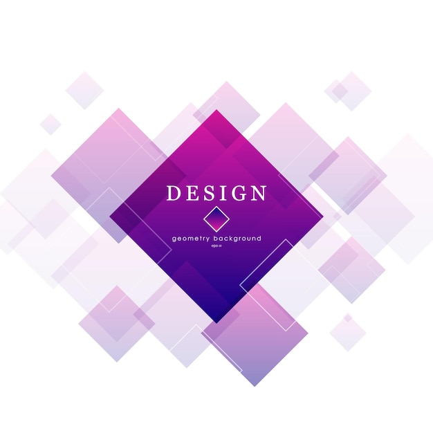 Abstract geometric background with rhombus