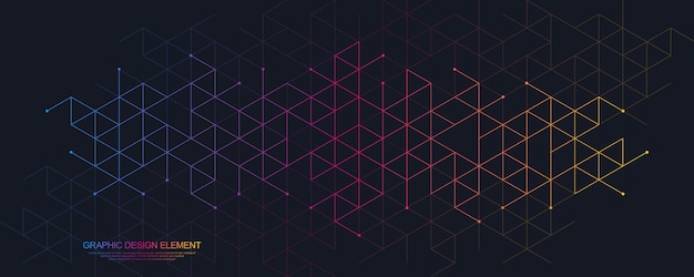 Abstract geometric background with triangle shape pattern