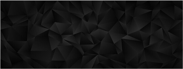 Abstract geometric black polygonal background design for modern projects