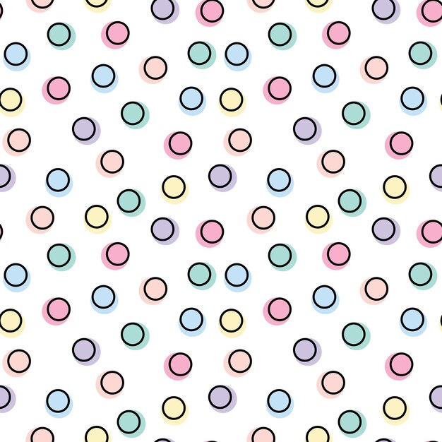 Abstract geometric circle pattern seamless repeat