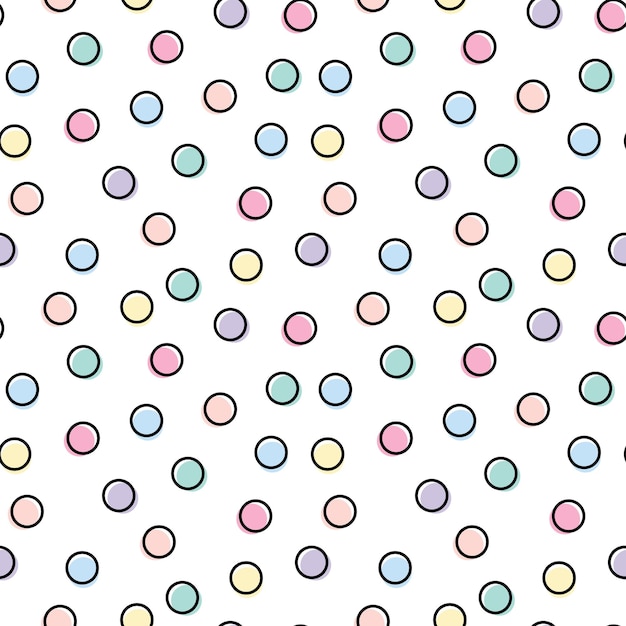 Abstract geometric circle pattern seamless repeat