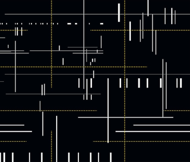 Abstract Geometric Composition in Black and White