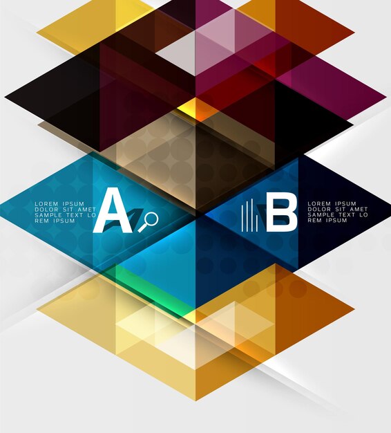 Abstract geometric concept Modern business brochure or leaflet flyer and cover template