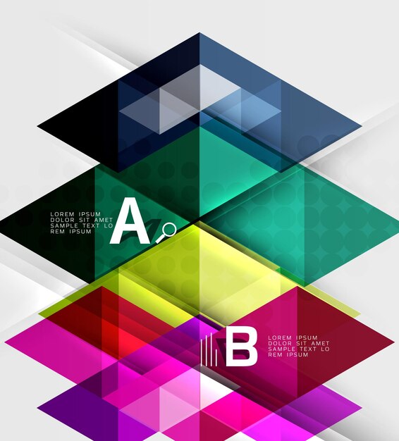 Abstract geometric concept Modern business brochure or leaflet flyer and cover template