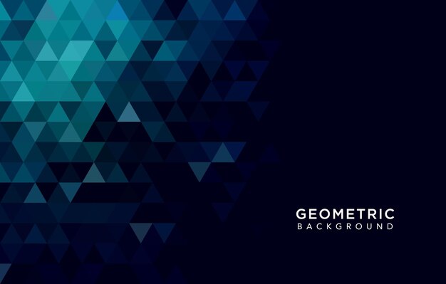 Abstract geometric dark background with triangle shapes