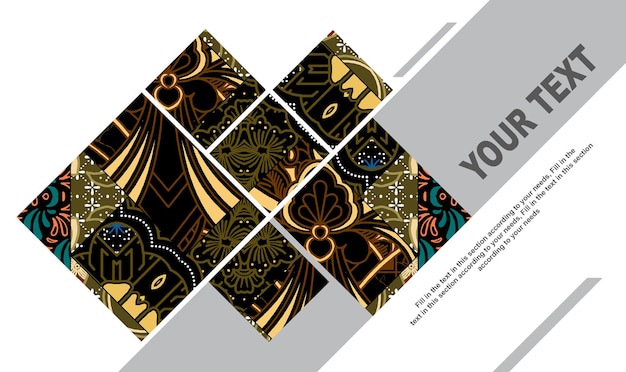 Abstract Geometric Floral Design