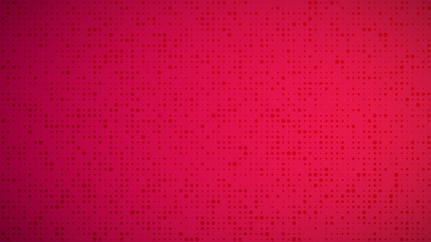 Abstract geometric gradient circles background. Red dot background with empty space. Vector illustration.