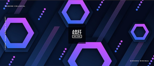 abstract geometric gradient shapes on composition dynamic illustration background.