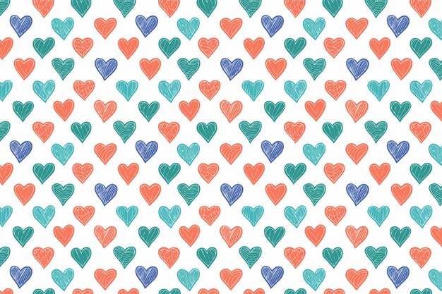 abstract geometric heart pattern background design