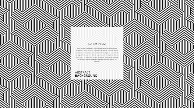 abstract geometric hexagonal shape lines pattern