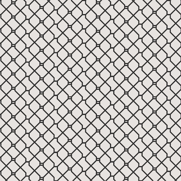 Abstract geometric lines seamless pattern background with black and white