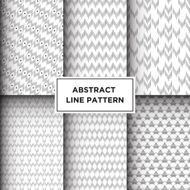 Abstract geometric lines seamless pattern