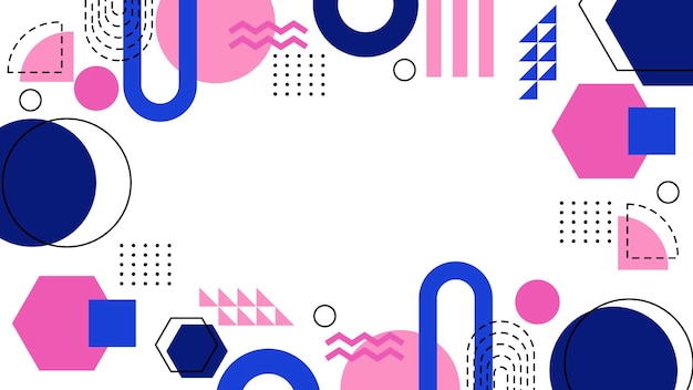 abstract geometric pattern background with colorful memphis shapes ideal for backgrounds art projects and modern design concepts cover banner presentation
