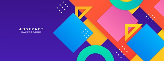 Abstract geometric pattern design in memphis style Vector illustration