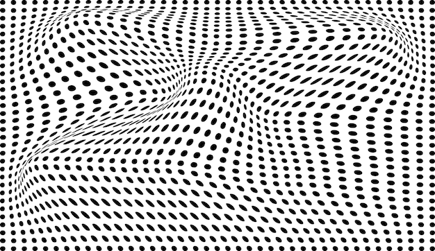 Abstract Geometric Pattern Wavy Line Background