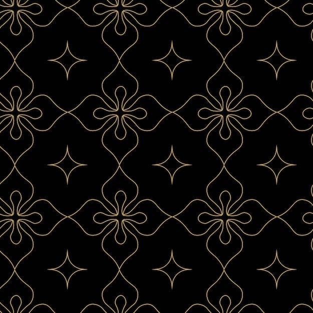 Abstract geometric pattern with squares crosses stripes lines Seamless vector background