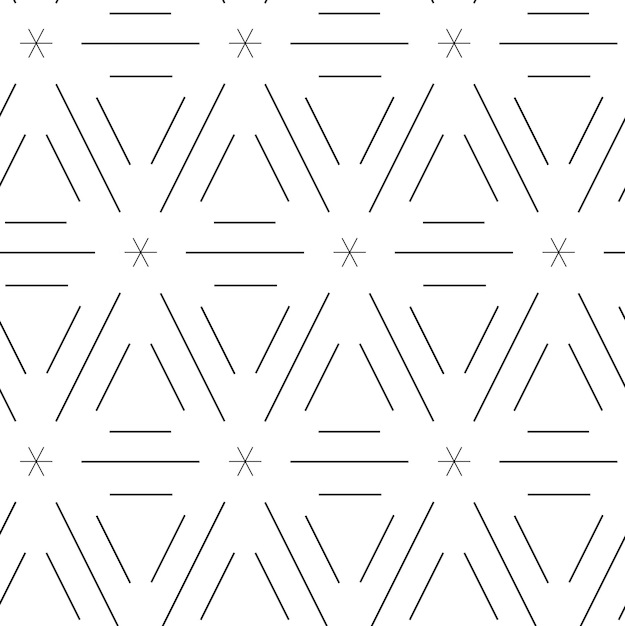 Abstract geometric pattern with triangle lines and stripes on white background A seamless background