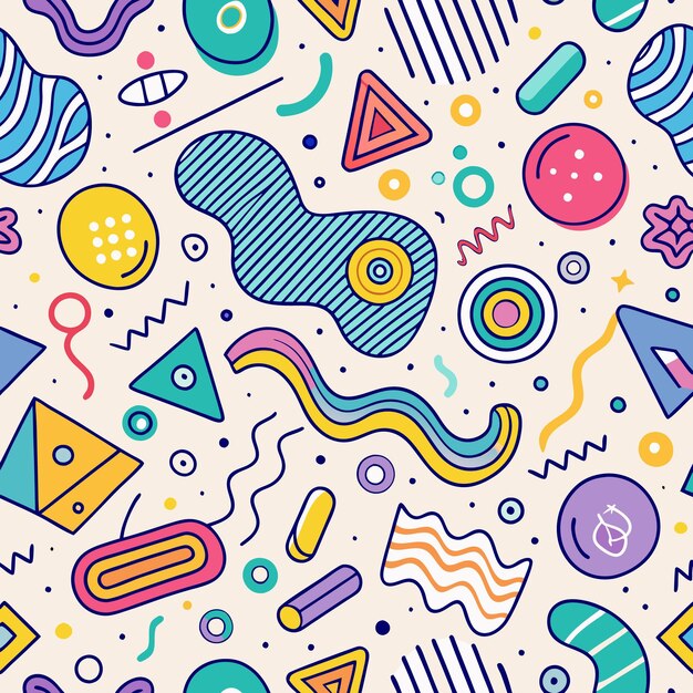 Abstract Geometric Pattern with Vibrant Colors