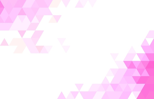 Abstract geometric pink background gradient with triangles