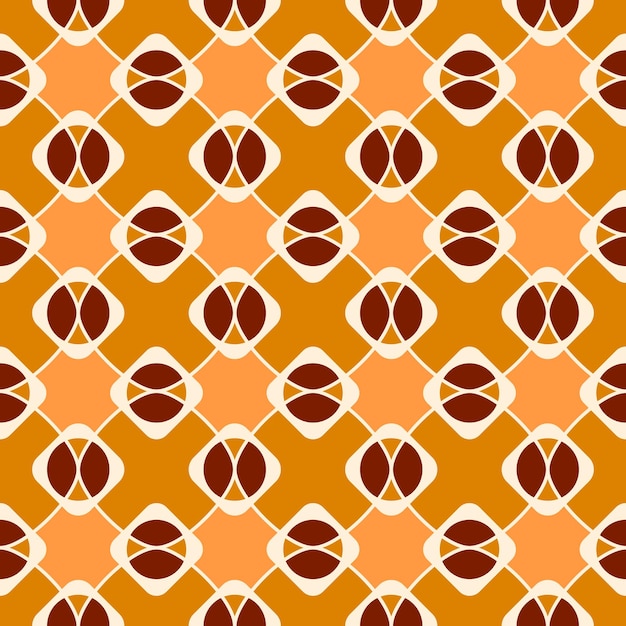Abstract geometric polygonal Colorful Circles seamless pattern