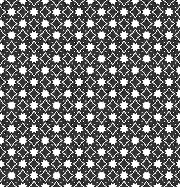 Abstract geometric Seamless pattern Repeating geometric Black and white texture