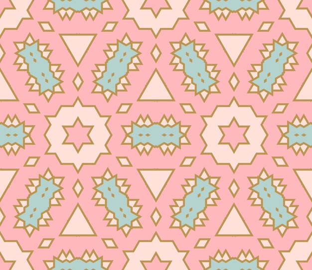 Abstract geometric seamless pattern. Tile background. Infinity wrapping paper with different shapes.