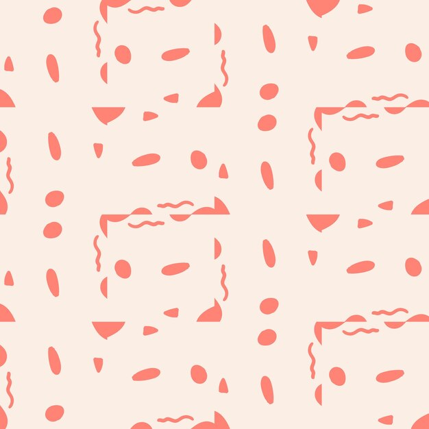 abstract geometric seamless pattern. tile background. infinity wrapping paper with different shapes.