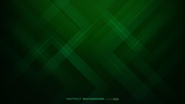 abstract geometric shape with lines decoration on dark green background