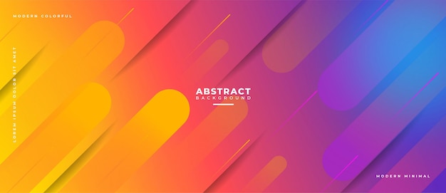 abstract geometric shapes composition banner