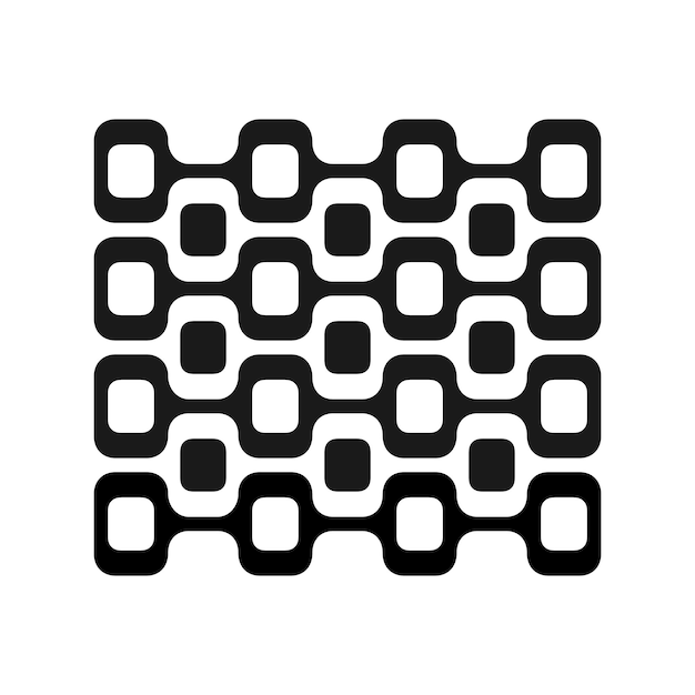 Abstract geometrical ornament Ipanema Beach Rio de Janeiro pattern