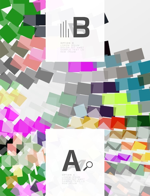 abstract geometrical texture with infographic options vector template background for print workflow layout diagram number options or web design banner