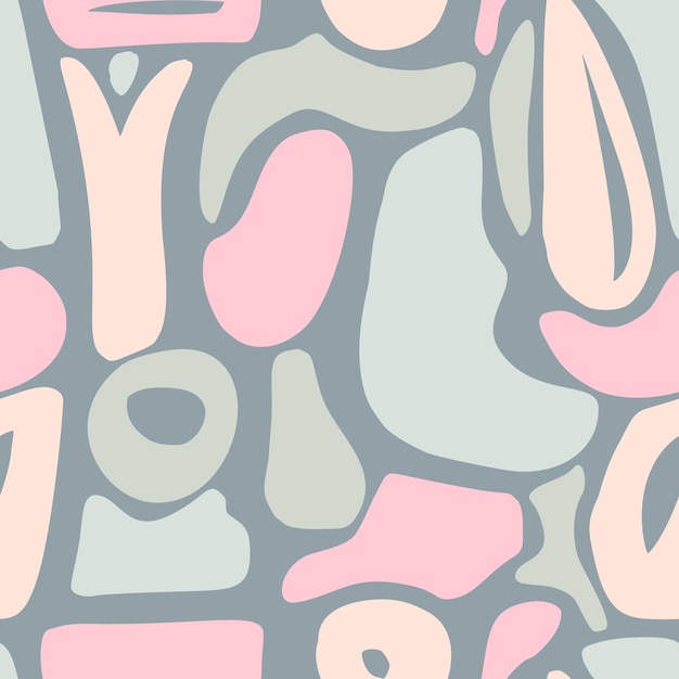 Abstract Geomteric Shapes in modern pastel colors