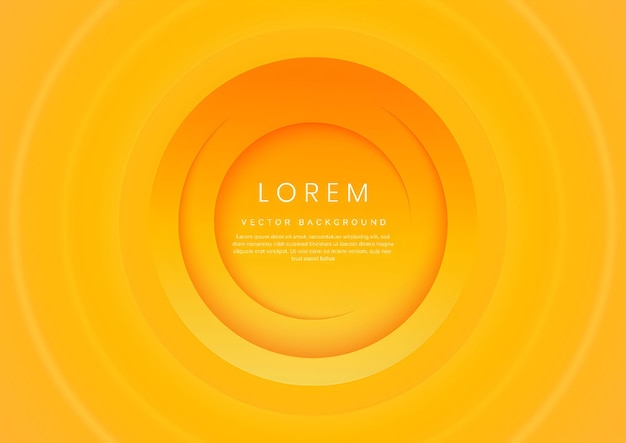 abstract golden yellow gradient background with concentric circle pattern